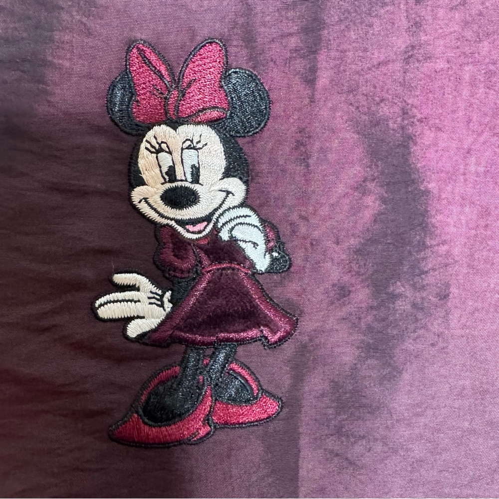 VTG The Disney Store Girls Minnie Mouse Purple Velvet Dress Embroidered Sz 10-12 - Picture 7 of 9